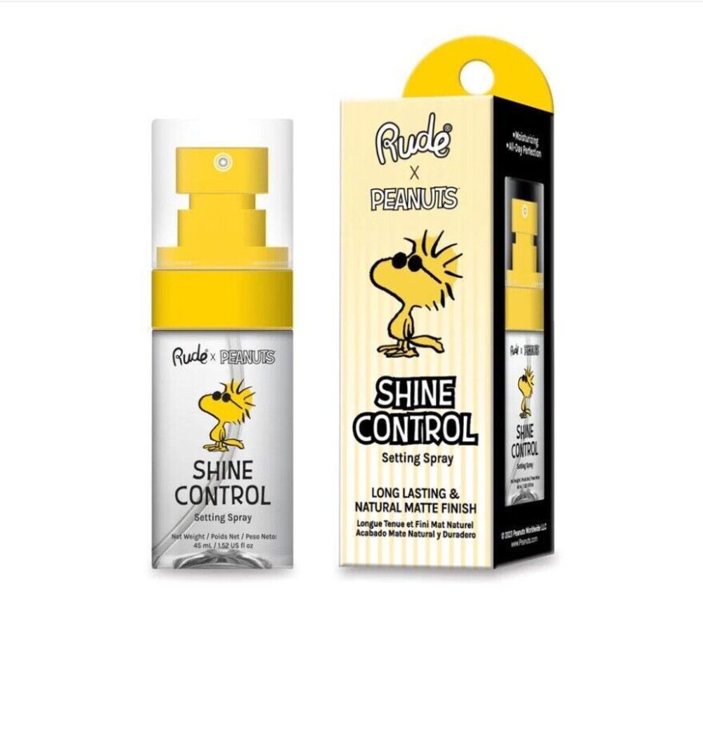 Rude X Peanuts Shine Control Setting Spray ~ New In Box